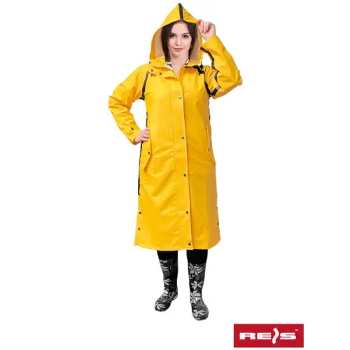 Płaszcz ochronny przeciwdeszczowy PPDPU-LADY REIS żółty